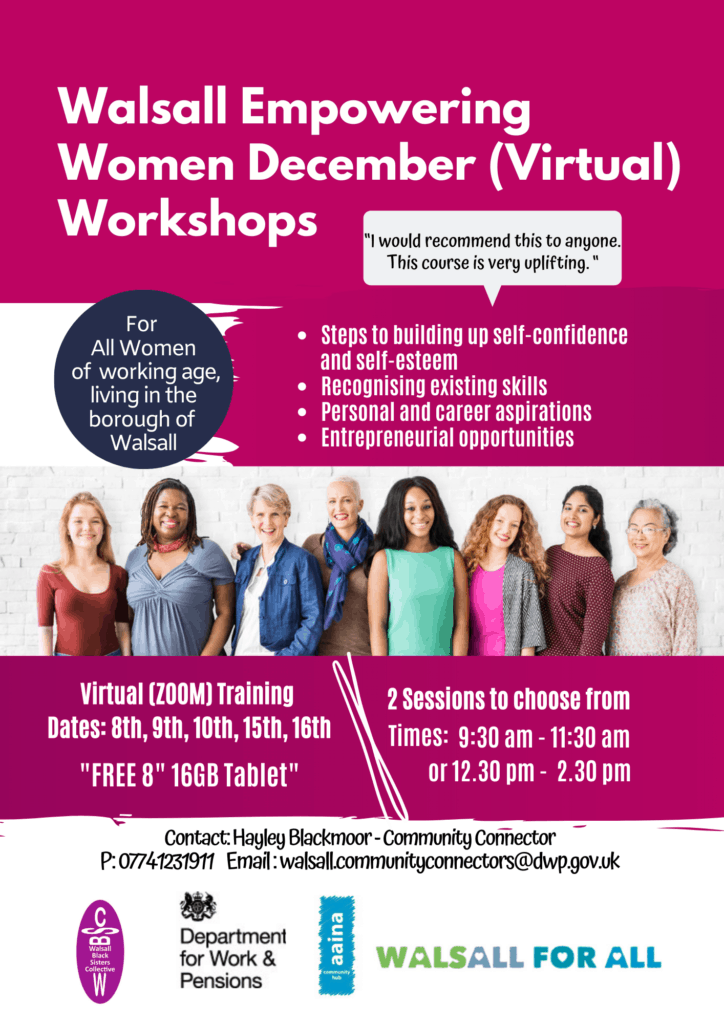 December Empowering Women aaina Community Hub